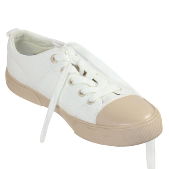 Vionic Upside White Canvas Tan Accent Lace Up Sneakers, Size 6.5 - Picture 9 of 9